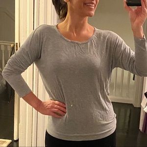 Beyond Yoga Gray Long Sleeve Top